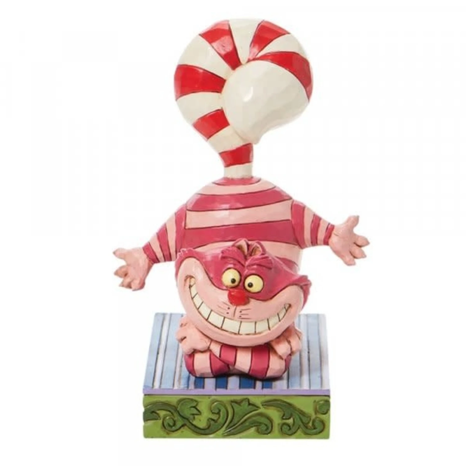Disney - Cheshire Cat Candy Cane Cheer Figurine 1 Disney - Cheshire Cat Candy Cane Cheer Figurine