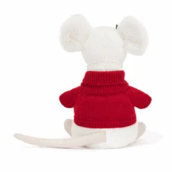Jellycat - Merry Mouse Jumper 5 Jellycat - Merry Mouse Jumper -Toys Specialty Shop jellycat festive jellycat merry mouse jumper 2