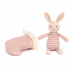 Jellycat - Shimmer Stocking Bunny -Toys Specialty Shop jellycat festive jellycat shimmer stocking bunny 4