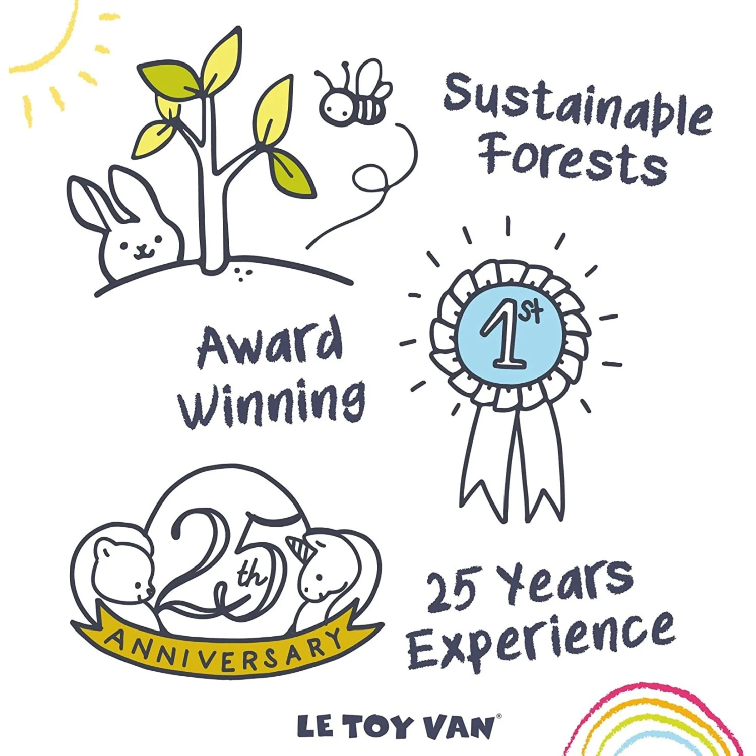 Le Toy Van Wooden Royal Express Train (Red) 7 Le Toy Van Wooden Royal Express Train (Red) - Image 7