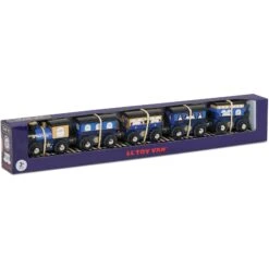 Le Toy Van Wooden Twilight Train (Blue) 9 Le Toy Van Wooden Twilight Train (Blue) -Toys Specialty Shop le toy van wooden twilight train blue 3