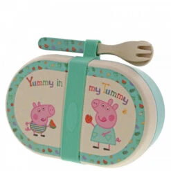 Peppa Pig - Bamboo Snack Box With Cutlery Set 13 Peppa Pig - Bamboo Snack Box With Cutlery Set -Toys Specialty Shop peppa pig peppa pig bamboo snack box with cutlery 5