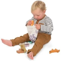 Forest Stacker Tower & Bag -Toys Specialty Shop petilou forest stacking animal tower bag 7